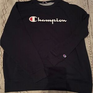 Champion Men's Crewneck Black Sweater